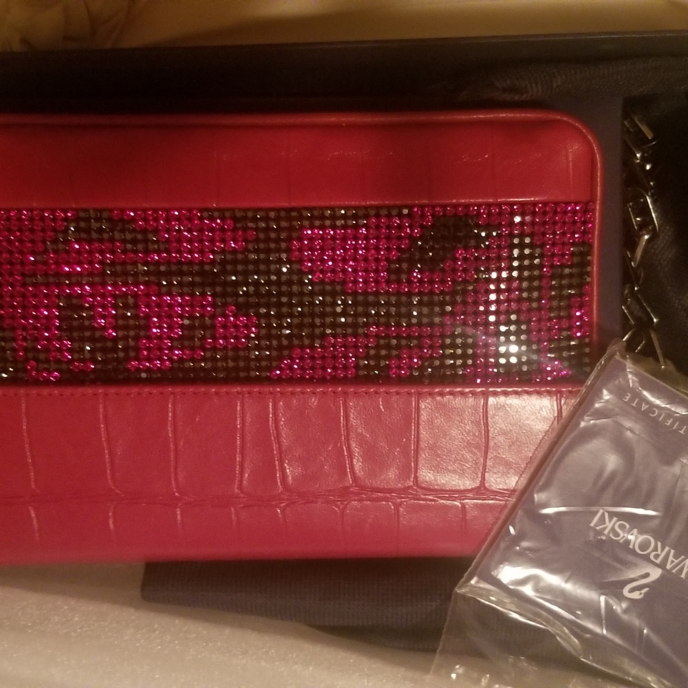 Swarvorski clutch and bracelet...retired